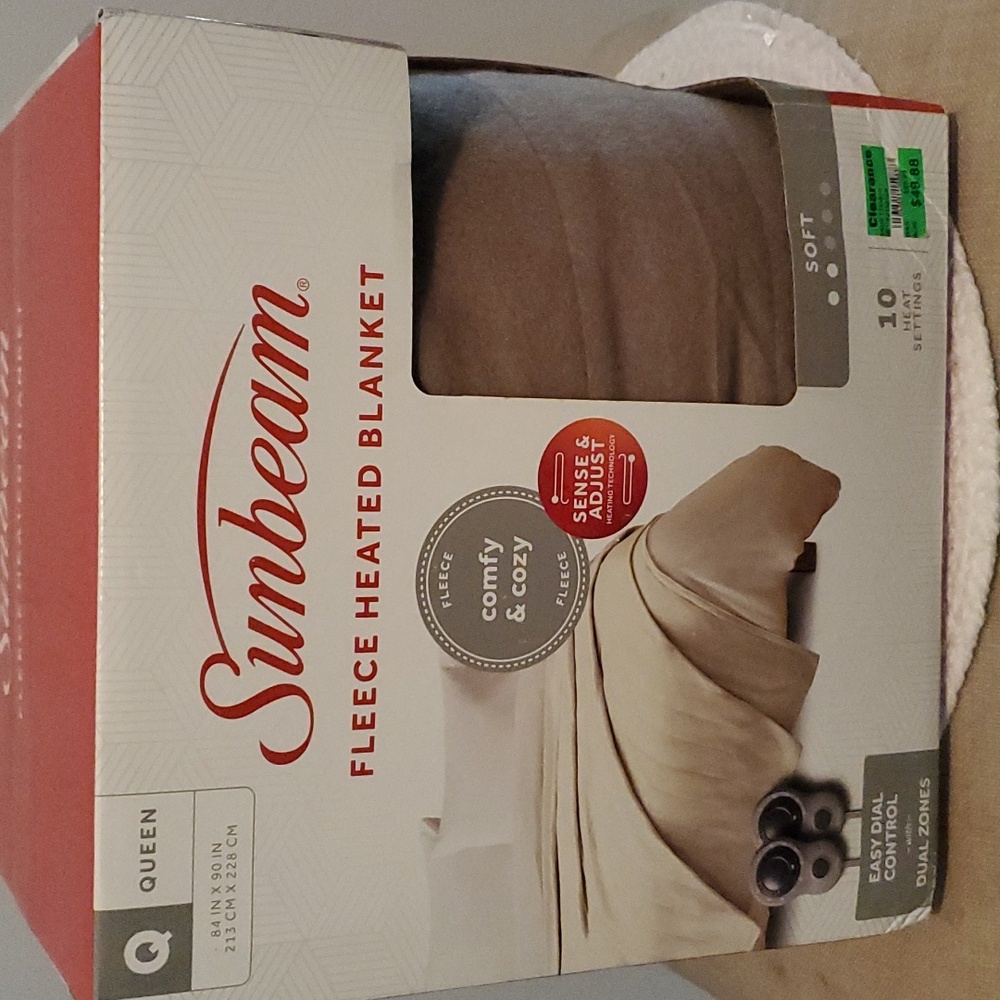 NWT Sunbeam Queen Electric Blanket